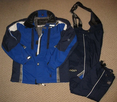 Traje de nieve aislado Dermizax para hombre "SPYDER" (M-L) ¡Conjunto de chaqueta y pantalón babero usado en excelente estado!!! Foto 1 de 4