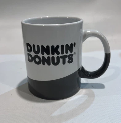 Dunkin' Donuts 2017 Coffee Cup Mug  Gray  Wave and White 16 oz Ceramic  - Image 1 of 3