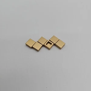 6 x LEGO Tile 1 x 1 with Groove Metallic Gold 3070b 30039, 35403, 39727 New - Picture 1 of 6