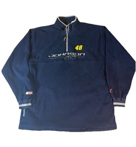 Jimmie Johnson #48 Nascar Chase 1/4 Zip Fleece Pullover Jacket Men’s L - Picture 1 of 9