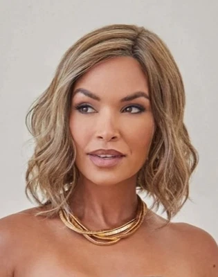 Peluca MERRILL NORIKO René de París Encaje Frontal Mono Parte Casi Nueva Mármol Marrón Nueva con Etiquetas Foto 1 de 4