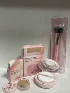 Mally Flawless Finish Foundation 8g & Concealer, Brush Set In Beige New & Boxed - Picture 1 of 6