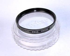 Vivitar Cross Screen Photo Filter 49mm Vintage Made in Japan - Picture 1 of 2