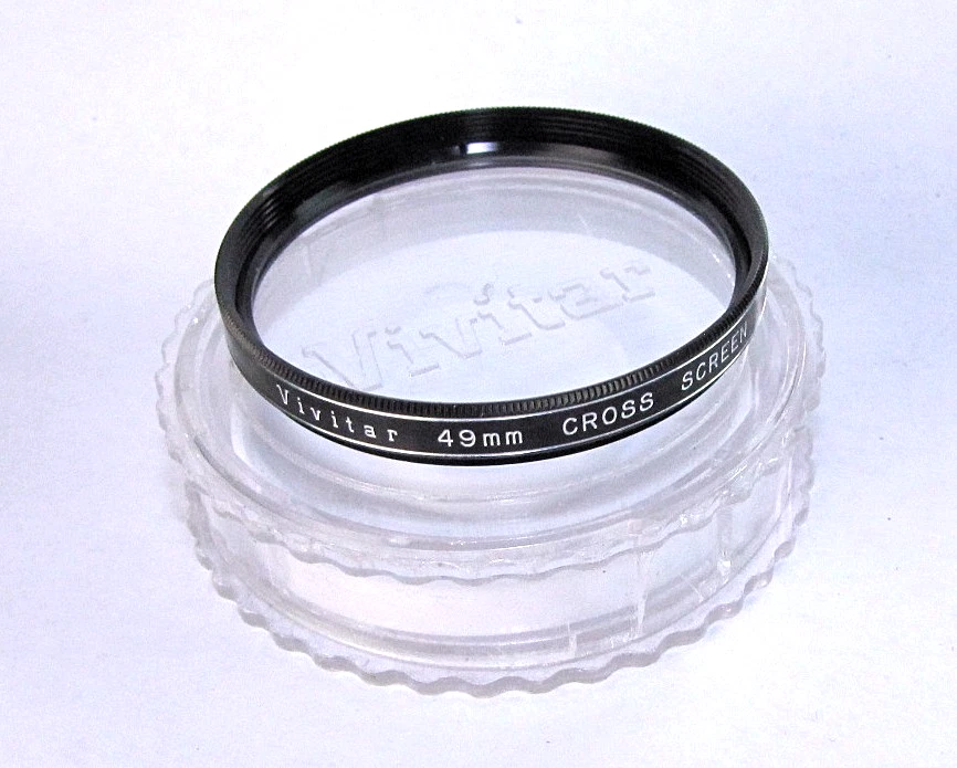 Vivitar Cross Screen Photo Filter 49mm Vintage Made in Japan - Image 1 of 2