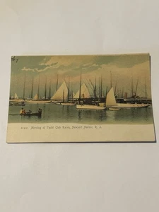 Postkarte Morgen der Yacht Club Rennen Newport Hafen Rode Island - Bild 1 von 2