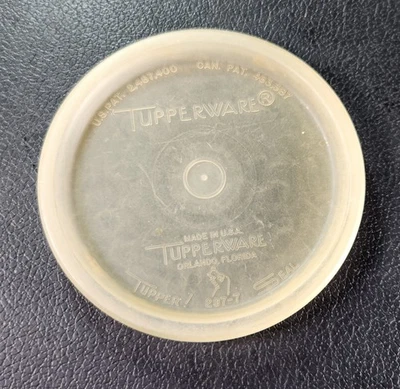 Tupperware Tupper Seal Vintage 3" Tapa de repuesto 297-7 Foto 1 de 2