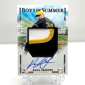 2025 Panini Boys of Summer Paul Skenes Jumbo Patch ON-CARD Auto #48/49 - Picture 1 of 2