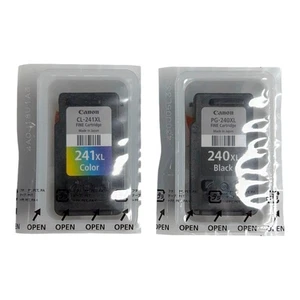 SEALED Genuine Canon PG-240XL Black & CL-241XL Color Ink Cartridge *NOT IN BOX* - Picture 1 of 3