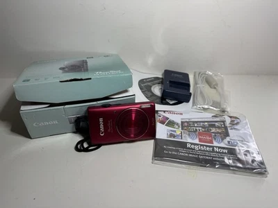 Canon Power shot Elph 130IS Red-EUC - Image 1 of 4