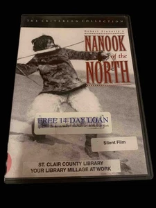 Nanook of the North (DVD Criterion Collection) 1922 Robert Flaherty ex-library - Foto 1 di 22