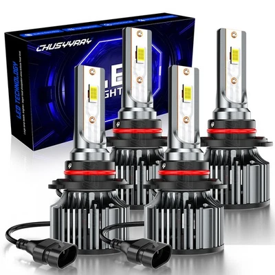 4x 9005+H11 Kit de bombillas de haz alto-bajo LED para Honda Ridgeline 2017-20 Foto 1 de 4