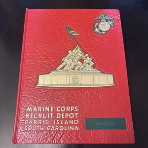 1963 Marine Corps Recruit Book Parris Island Platoon 174 USMC MOH Gen Schoup CMC - Picture 1 of 8