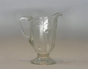 Jarra de agua de vidrio Beatty-Brady Santuario EAPG crca 1896 Joya Luna Estrella Oriente - Imagen 1 de 5