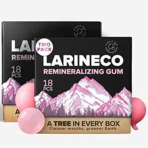 Larineco Remineralisierender Kaugummi mit Nano-Hydroxylapatit & 18 Stück (2er Pack) - Bild 1 von 9