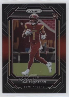 2022 Panini Chronicles Prizm Black Red /99 Jahan Dotson #PB-15 Rookie RC - Image 1 of 2