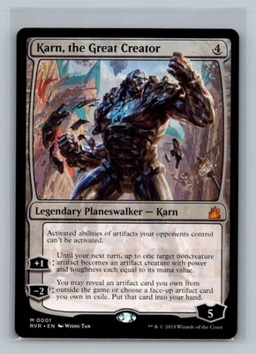 Magic the Gathering MTG Karn, the Great Creator (1) War of the Spark - Image 1 of 2