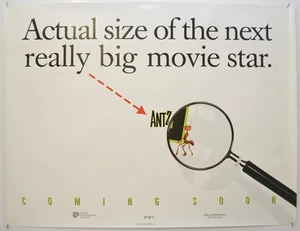 ANTZ (1998) Cinema Quad Film Poster - Woody Allen, Sylvester Stallone (Advance) - Imagen 1 de 1