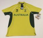 Mens ICC CT AUSTRALIA CRICKET POLO SHIRT SMALL 'WORLD CUP BNWT ONE DAY SERIES'