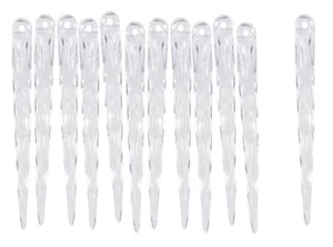 Ghiaccio acrilico 12 pezzi 10,5 cm decorazioni natalizie decorazione invernale vetro acrilico - Foto 1 di 3