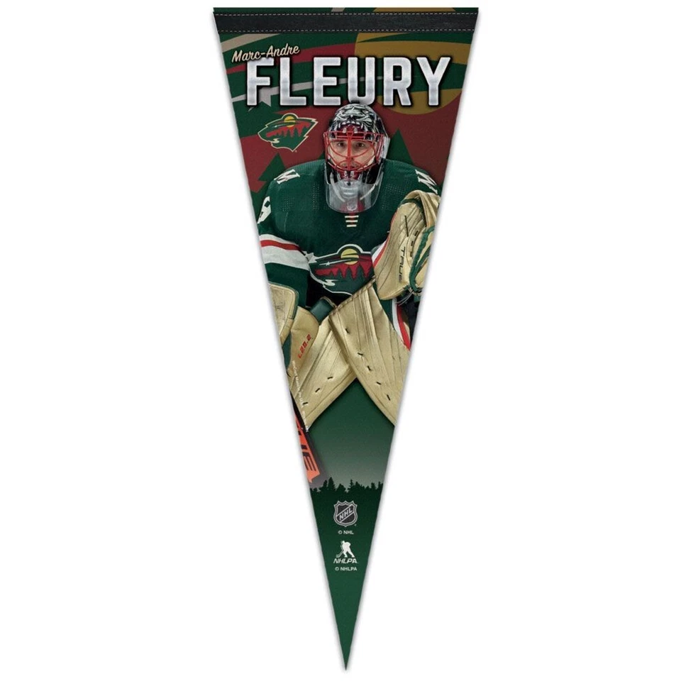 MARC-ANDRE FLEURY #29 MINNESOTA WILD ROLL UP FIELTRO BANDERÍN 12"x30" NUEVO WINCRAFT Foto 1 de 1