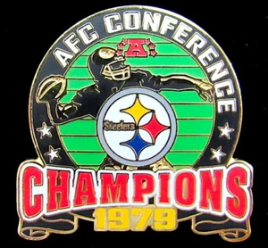 PITTSBURGH STEELERS ~ 1979 AFC CONFERENCE CHAMPIONS LAPEL PIN ~ Willabee & Ward - Picture 1 of 2