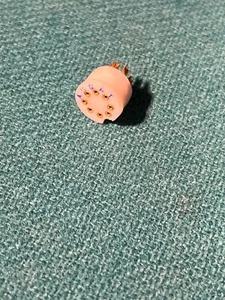 IC socket for TO-5 round, 8 pin, gold, solder cup for wiring - Picture 1 of 2
