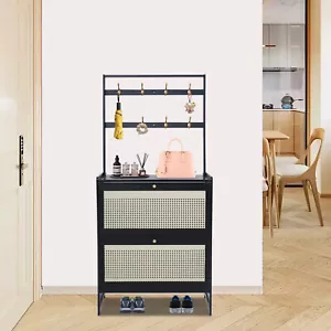 Shoe Rack For Home Use Multi Layer With Door Dust Proof Entrance Shoe Rack - Picture 1 of 12