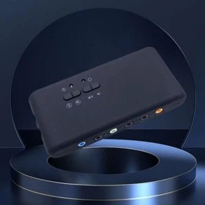 with 2 MIC Heads Sound Card CM6206 Chipset DAC Output Device USB Soundbox - Afbeelding 1 van 9
