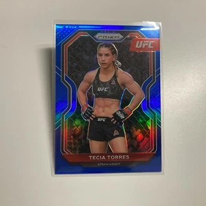 Tecia Torres 2021 Panini Prizm UFC Blue Refractor Card 131/199 #3 - Picture 1 of 4