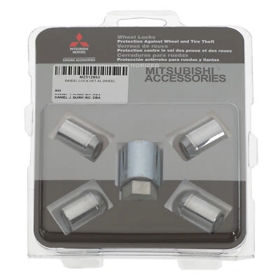OEM 2005-2023 New Genuine Mitsubishi Mirage Chrome Wheel Locks MZ312852 - Image 1 of 2