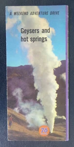 1963 Northern California Nevada Geysers & Hot weekend drive map Union 76 oil gas - Picture 1 of 4