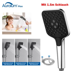 Duschkopf mit Schlauch Brausekopf Duschbrause Wassersparend 3 Strahlfunktionen - Bild 1 von 16