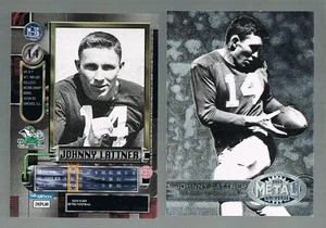 2012 Fleer Retro METAL UNIVERSE JOHNNY LATTNER ##M-15 NOTRE DAME STEELERS Legend - Picture 1 of 1