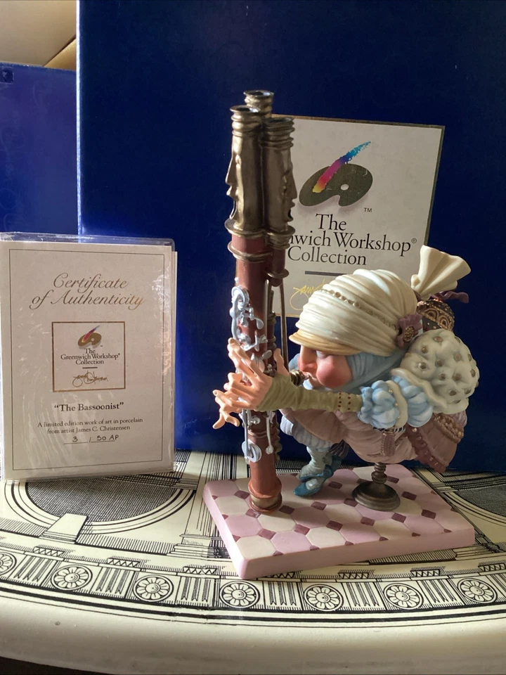 James Christensen - Escultura de porcelana del fagot Foto 1 de 4