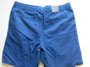 NEW! Banana Republic Deck Shorts Men’s Navy Blue L 8.5" Inseam Pull On Casual - Picture 1 of 7