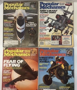 Popular Mechanics Magazine Lot Of 4, 1985: February, April, August, December - Picture 1 of 1
