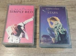 Simply Red:- Stars/A New Flame: Tape Cassette...Albums . - Picture 1 of 10