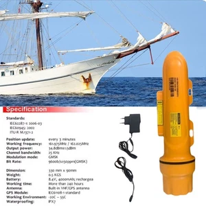 AIS Apparecchio di Posizionamento Barca da Pesca Localizzatore Tracciamento Faro da Pesca 100-240V - Foto 1 di 10