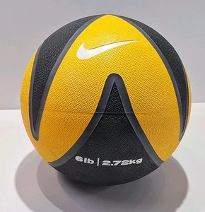 Nike Medicine Strength Biso Ball Black/Yellow 6 lbs 2.7 kg Training & Gym - Picture 1 of 4