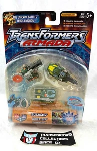 Transformers Armada Minicons 2002 Road Wrecker Buzzsaw Drill Bit & Dualor MOSC - Picture 1 of 2