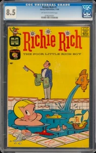 1960 Comic Book Richie Rich #1 First Issue CGC 8.5 - Picture 1 of 2