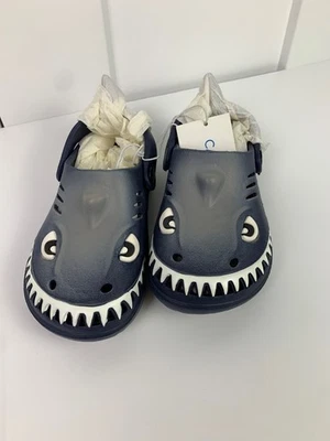 Capelli Toddler Boys Rubber Clogs Shark Novelty Slip On Shoe Size 10 Little Boy - Image 1 of 4