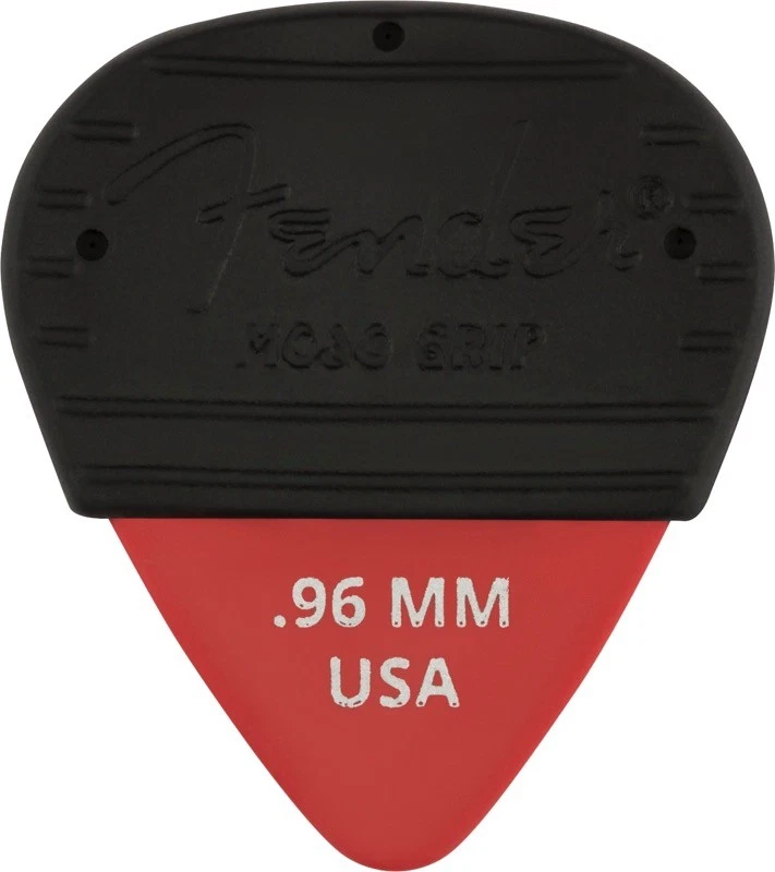 Fender MOJO GRIP Guitar Picks, Dura-Tone Delrin .96, 3-Pack FIESTA RED - Image 1 of 1