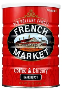 Kaffee & Chicorée Dark Roast Gemahlener Kaffee, 12oz Dose (6er Pack) - Bild 1 von 5