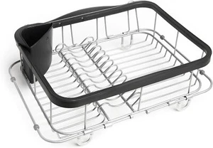 Umbra Sinkin Multi-Use Drying Rack Dish Drainer Caddy with Removable Cutlery - Picture 1 of 1