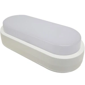 Outdoor Wall Lights Mains Powered LED White Bulkhead Light IP65 12W Bright - Picture 1 of 24