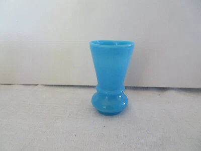 ancien jouet petit vase en opaline bleu Napoléon III   7 cm de H pour poupée ou - Photo 1/4