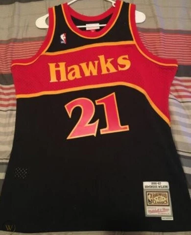 Dominique Wilkins Atlanta Hawks 1986-87 Throwback Men´s Basketball NBA Jersey Cover