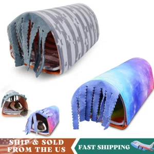 Small Animal Tunnel Hamster Hideout Tubes Guinea Pig Cage Accessories Toys - Picture 1 of 14