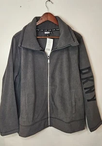Dkny Womens Zipper Fleece 1X NWT - Picture 1 of 10